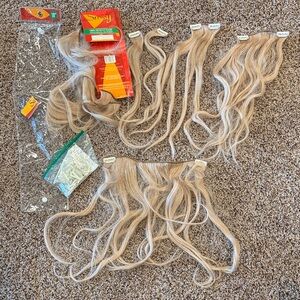 Sassy 18 inch Real Human Hair Extensions from Sally Beauty -Natural Blonde